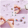 50Pcs 304 Stainless Steel Flat Round Stud Earring Settings STAS-BBC0010-39C-7