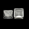 Transparent Clear Glass Square Cabochons LS-GGLA-A001-20mm-2
