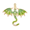 Rack Plating Alloy Enamel Pendants X-PALLOY-R451-05G-1