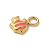 Ion Plating(IP) 304 Stainless Steel Enamel Charms STAS-G351-05G-03-2