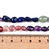 Chakra Theme Natural Amethyst & Topaz Jade & Red Agate & Quartz Crystal & Strawberry Quartz & Lapis Lazuli & Green Aventurine Beads Strands G-N344-07-5
