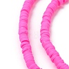 Handmade Polymer Clay Beads Strands CLAY-R089-4mm-Q031-3