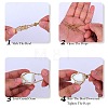 3Pcs Brass Braided Macrame Pouch Empty Stone Holder Necklace NJEW-SZ0001-68P-4