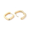 Brass Micro Pave Cubic Zirconia Hoop Earrings EJEW-P259-07G-2