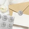 12 Sheets PET Adhesive Wax Seal Stickers DIY-WH0524-007-6