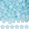 150Pcs Transparent Spray Painted Glass Beads GLAA-SP0001-23A-1