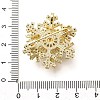 Snowflake Rotatable Brooches for Women JEWB-B023-01G-4
