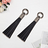 2Pcs Imitation Leather Tassel Pendant Decorations AJEW-CL0005-10C-7