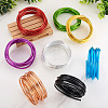 Fashewelry 8 Roll 8 Colors Round Aluminum Wire AW-FW0001-03-16