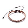 Adjustable Braided Leather Cord Bracelets BJEW-P099-21A-2
