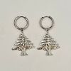 Christmas 304 Stainless Steel Hoop Dangle Earrings for Women WG2F4B5-02-1