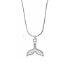 Stylish Stainless Steel Whal Fish Tail Pendant Necklaces for Women's Daily Wear XF5150-1-2