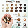 150Pcs 3 Styles Wood European Beads WOOD-CJ0002-73-2