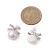 Natural Pearl Ear Studs EJEW-P286-40P-3