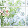 Waterproof PVC Colored Laser Stained Window Film Adhesive Stickers DIY-WH0256-031-7