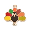 Thanksgiving Day Theme Alloy Enamel Pendants ENAM-D064-03B-1