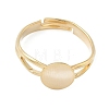 Adjustable Brass Pad Ring Setting KK-K414-05B-G-2
