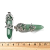 Natural Green Aventurine Big Pointed Pendants G-A172-16M-3