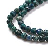 Natural Chrysocolla & Lapis Lazuli Beads Strands X-G-D463-08B-3