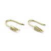 Brass Micro Pave Cubic Zirconia Earring Hooks KK-C048-14I-G-1