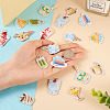 22Pcs 11 Style Summer Theme Food Computerized Embroidery Cloth Self Adhesive Patches DIY-BT0001-56-17