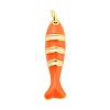 Brass Enamel Pendants KK-H527-05A-G03-1