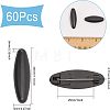 60Pcs Plastic Oval Lapel Pins JEWB-CA0001-21-2