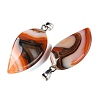 Dyed & Heated Natural Agate Pendants GG-CBACB71-05P-10-2