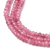 Natural Pink Tourmaline Beads Strands G-RM250101-T2-4