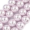 Electroplated Shell Pearl Beads Strands BSHE-G041-16mm-06-1