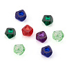  75pcs 5 colors Transparent Resin Beads RESI-TA0001-58-2