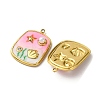 304 Stainless Steel Enamel Pendants STAS-L299-18G-01-2