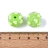 Opaque Acrylic & Transparent Resin Rhinestone Beads SACR-Q005-02A-04-3