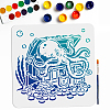 MAYJOYDIY US 1Pc PET Hollow Out Drawing Painting Stencils DIY-MA0004-24D-1