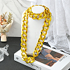 1Pc Acrylic Cuban Link Chain Necklaces for Men NJEW-SP0001-09B-G-5