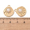 Alloy & ABS Imitation Pearl & Rhinestone Pendants FIND-K030-18D-G-3