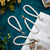   4Pcs 2 Colors Resin Imitation Pearl Beaded Wristlet Straps FIND-PH0008-22-4
