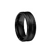 Grooved Titanium Steel Finger Rings for Men WG2ADDA-28-2