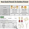 Brass Linking Rings KK-BC0006-28G-3