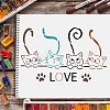 Large Plastic Reusable Drawing Painting Stencils Templates DIY-WH0202-160-6