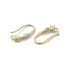 Brass Micro Pave Cubic Zirconia Earring Hooks KK-C048-13D-G-2