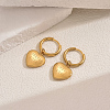 Stainless Steel Heart with Word Hoop Earrings AA7746-2-1