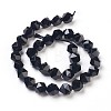 Natural Black Onyx Beads Strands G-K282-01C-2
