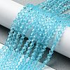 Transparent Glass Beads Strands EGLA-A039-T2mm-D20-4