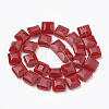 Opaque Solid Color Glass Beads Strands GLAA-N032-08K-2