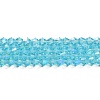 Transparent Electroplate Glass Beads Strands LS-EGLA-A039-T3mm-L20-1