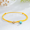 Synthetic Turquoise Bead Charm Bracelets IR3268-3-1