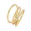 304 Stainless Steel Multi-layer Open Cuff Ring for Women STAS-S125-11G-1
