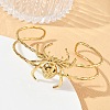 Halloween Spider 304 Stainless Steel Open Cuff Bangles SA-CBA0444-01G-3