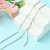 304 Stainless Steel Curb Chain Necklace for Men Women NJEW-YW0001-14-5